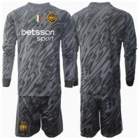 Camiseta Inter Milan Portero Tercera Equipación Replica 2024-25 para niños mangas largas (+ Pantalones cortos)